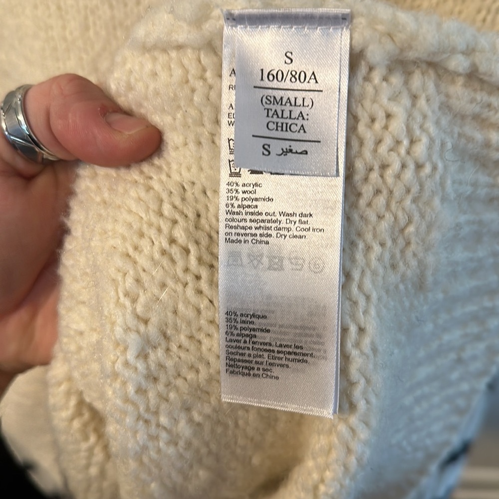 All Saints Italian Yarn Sweater Small - Picture 4 of 4